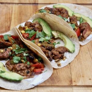 Taco fajita de res